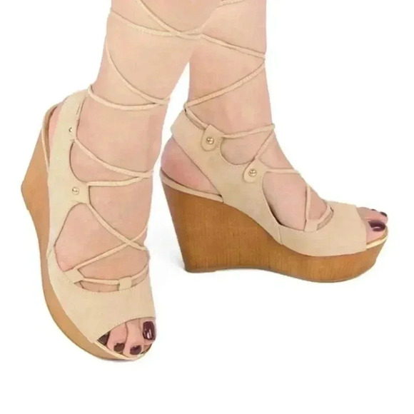 Qupid platform's strappy sandals nwob - Picture 1 of 10